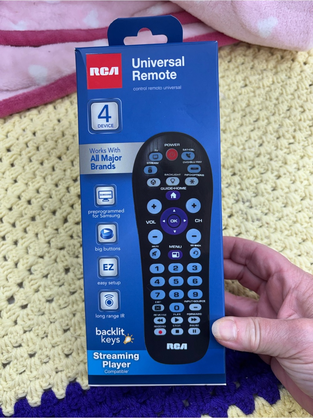 RCA universal remote RCR41BHE1